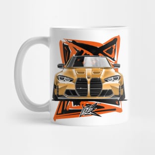 bmw m4 g82 competition yellow Mug